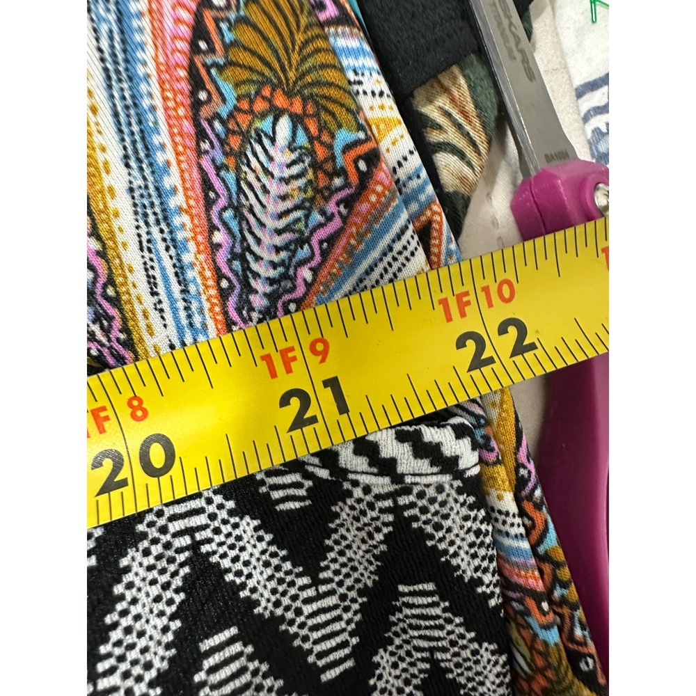 Melissa Paige Wide Leg Pants Womens Boho Floral Paisley Elastic Waist L - Picture 3 of 4